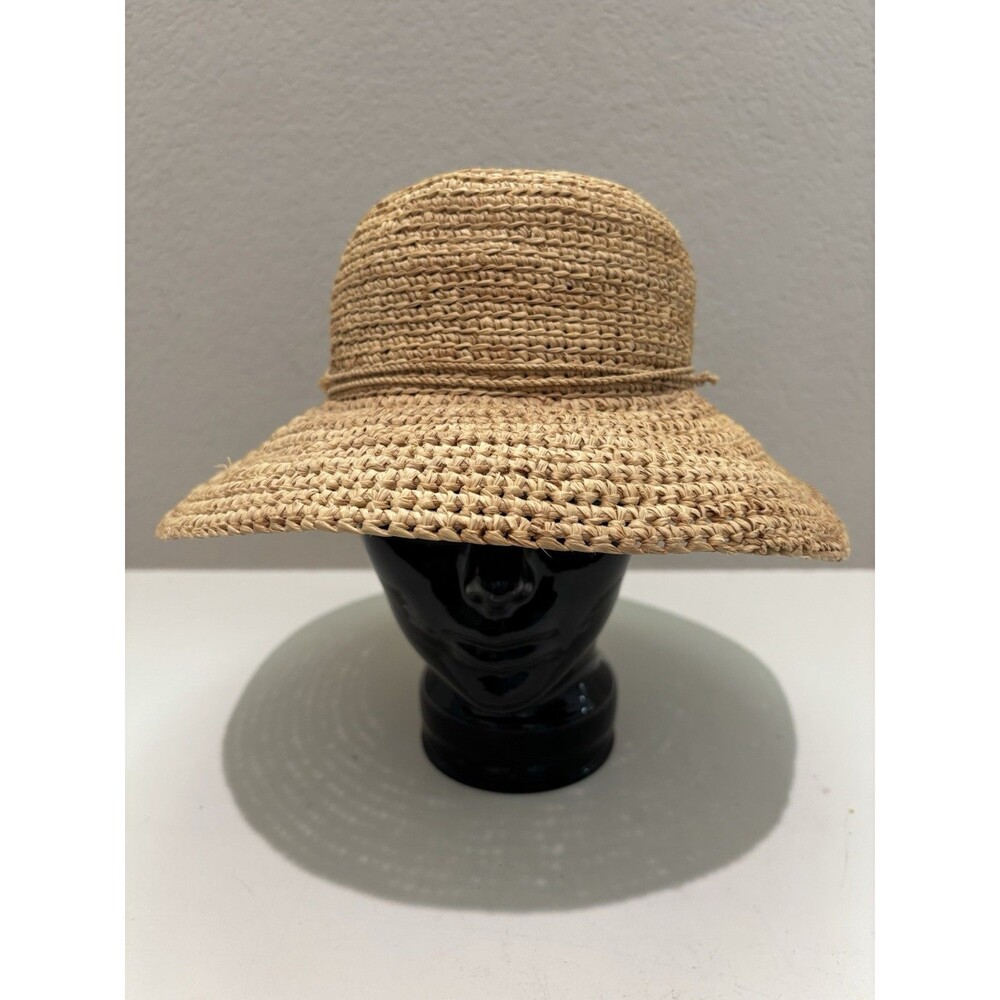 Helen Kaminski 100% Raffia Tan Straw Beach Hat Women’s